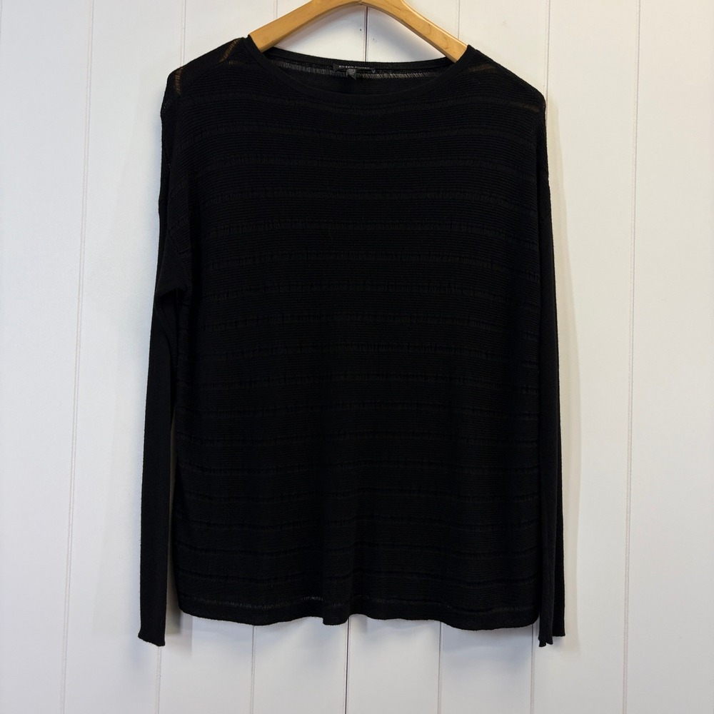 Eileen Fisher Quiet Luxury Sheer Sweater Women Size XS Minimalist Closet Staple